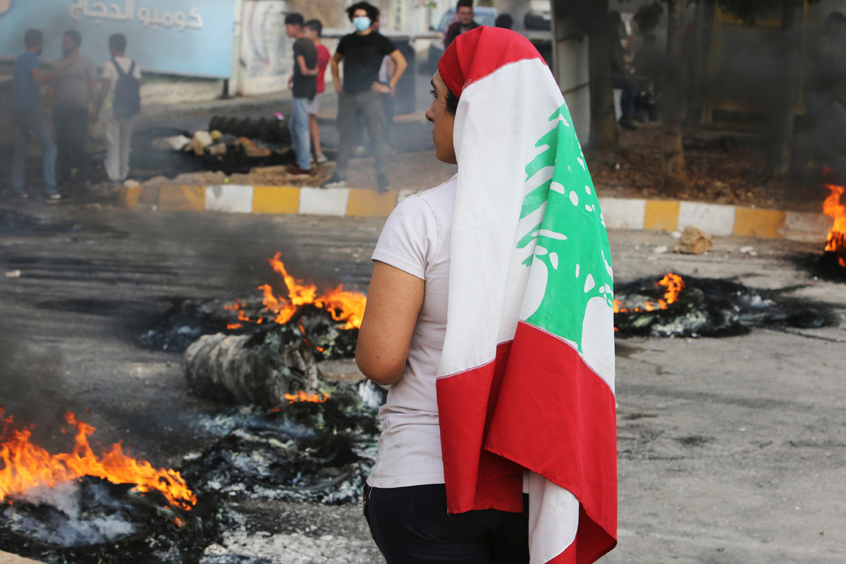تظاهرات در لبنان (+عکس)