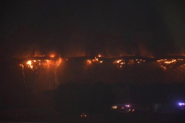 ادامه آتش سوزی در ایستگاه راه آهن جده