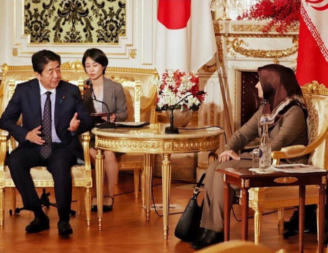 واکنش اینستاگرامی شینزو آبه به دیدار با لعیا جنیدی