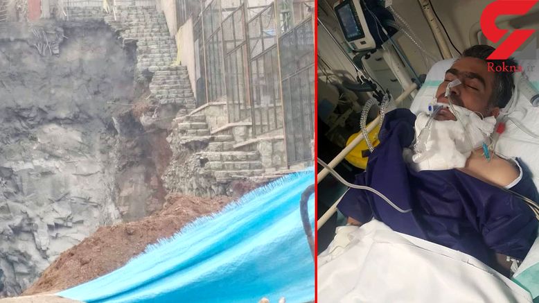 سقوط هولناک پسر جوان به ساختمان گودبرداری شده (+عکس)