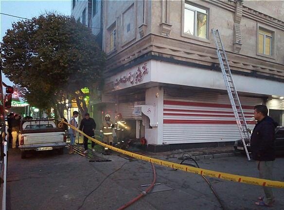 حریق دفتر پیشخوان دولت در جنوب تهران (+عکس)
