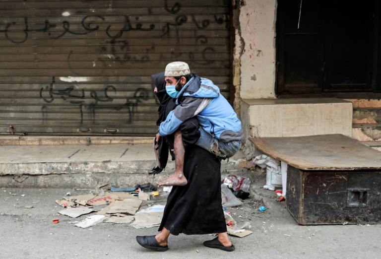 زن فلسطینی در اردوگاه پناهندگان در لبنان