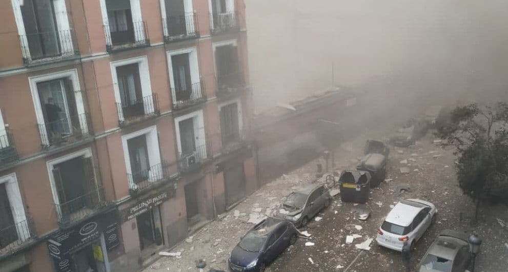 انفجار در پایتخت اسپانیا (+عکس)/ 6 زخمی