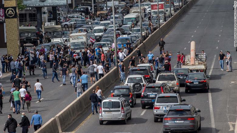 تظاهرات خیابانی لبنان