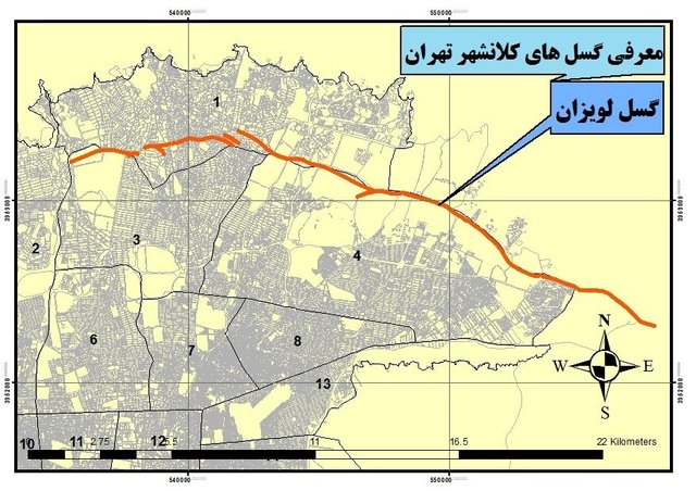جزئیات ۱۶ گسل فعال شناخته شده استان تهران