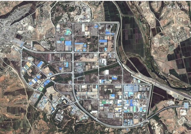 تصاویر ماهواره ای از منطقه مرزی کائه سونگ کره