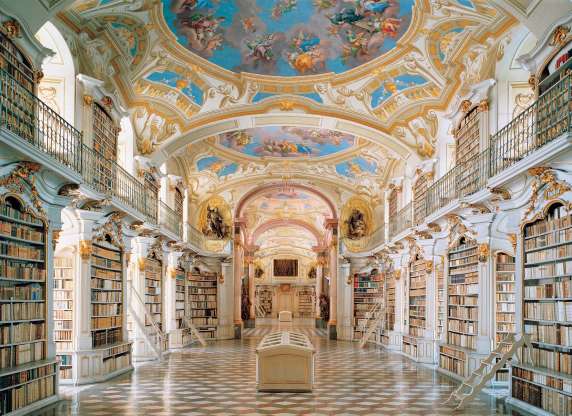 کتابخانه ادمونت ابی در ادمونت (اتریش)