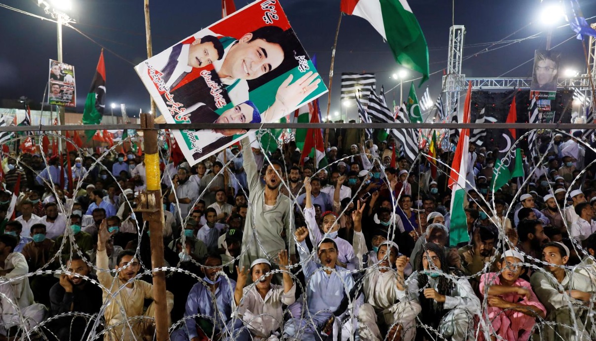 تظاهرات مردم پاکستان در کراچی