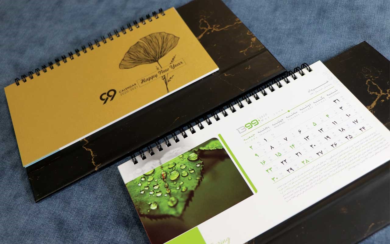 آشنایی با خصوصیات انواع سررسید - سالنامه گاموت تقویم رومیزی با طرحی فوق العاده جذاب