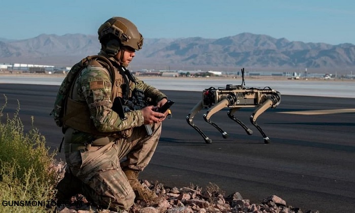 امنیت پایگاه‌های نظامی آمریکا و سگ‌های رباتی!(+عکس)