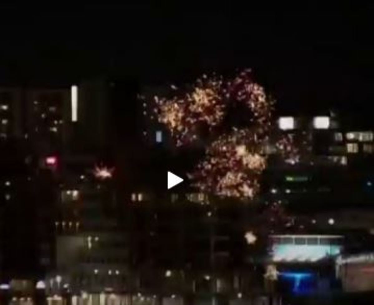 جشن و نورافشانی به مناسبت آغاز سال نو میلادی در نیوزیلند (فیلم)