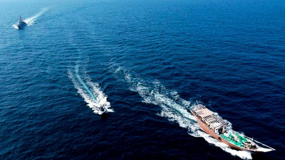 آمریکا: توقیف کشتی ماهیگیری حامل سلاح ایران به یمن