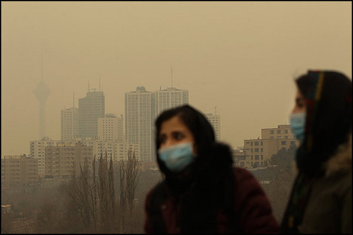 کیفیت هوای تهران در آستانه وضعیت قرمز