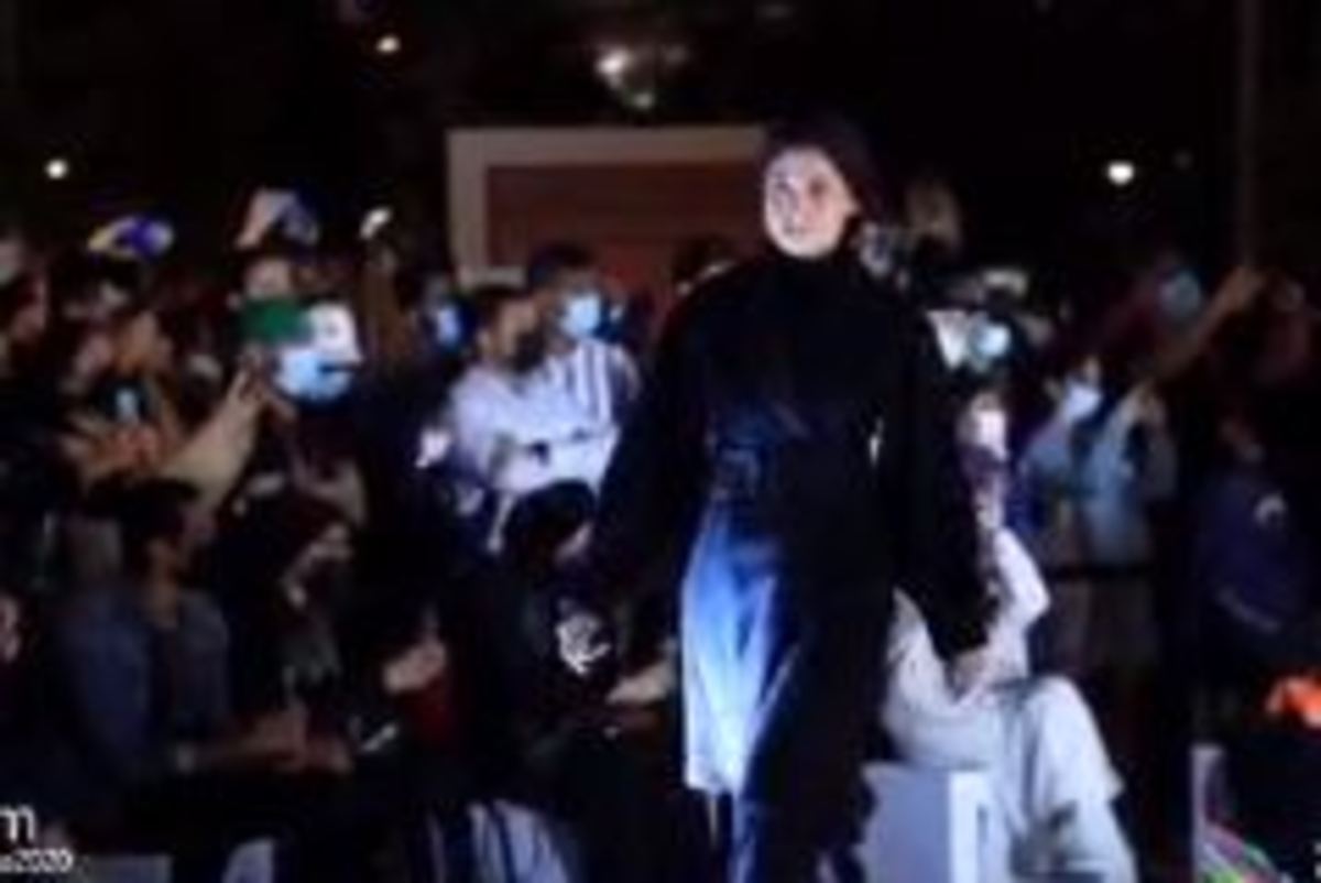 زنان مدلینگ عربستانی در نمایش مد روی صحنه رفتند (فیلم)