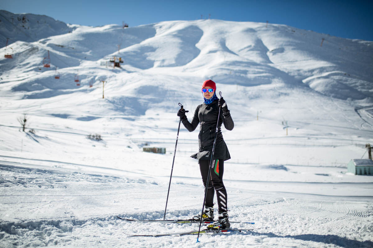 قهرمانی دختر ایرانی در مسابقات بین المللی اسکی صحرانوردی