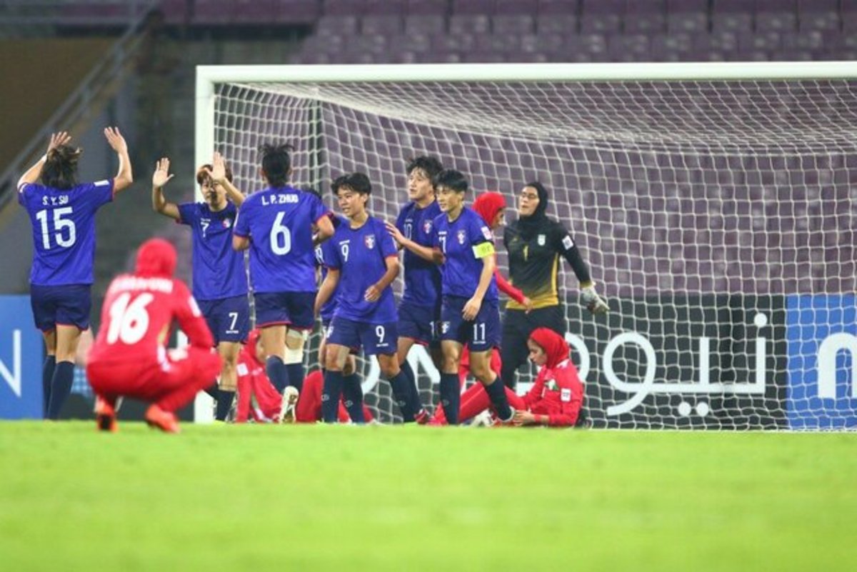 ایران 0 - 5 چین‌تایپه/ دومین شکست زنان فوتبال ایران در جام ملت‌های آسیا