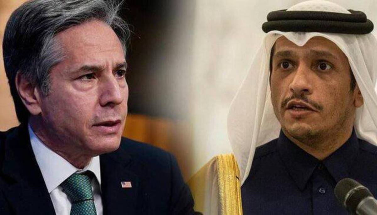 تماس تلفنی وزیرخارجه قطر با بلینکن پس از گفت‌وگو با امیرعبداللهیان
