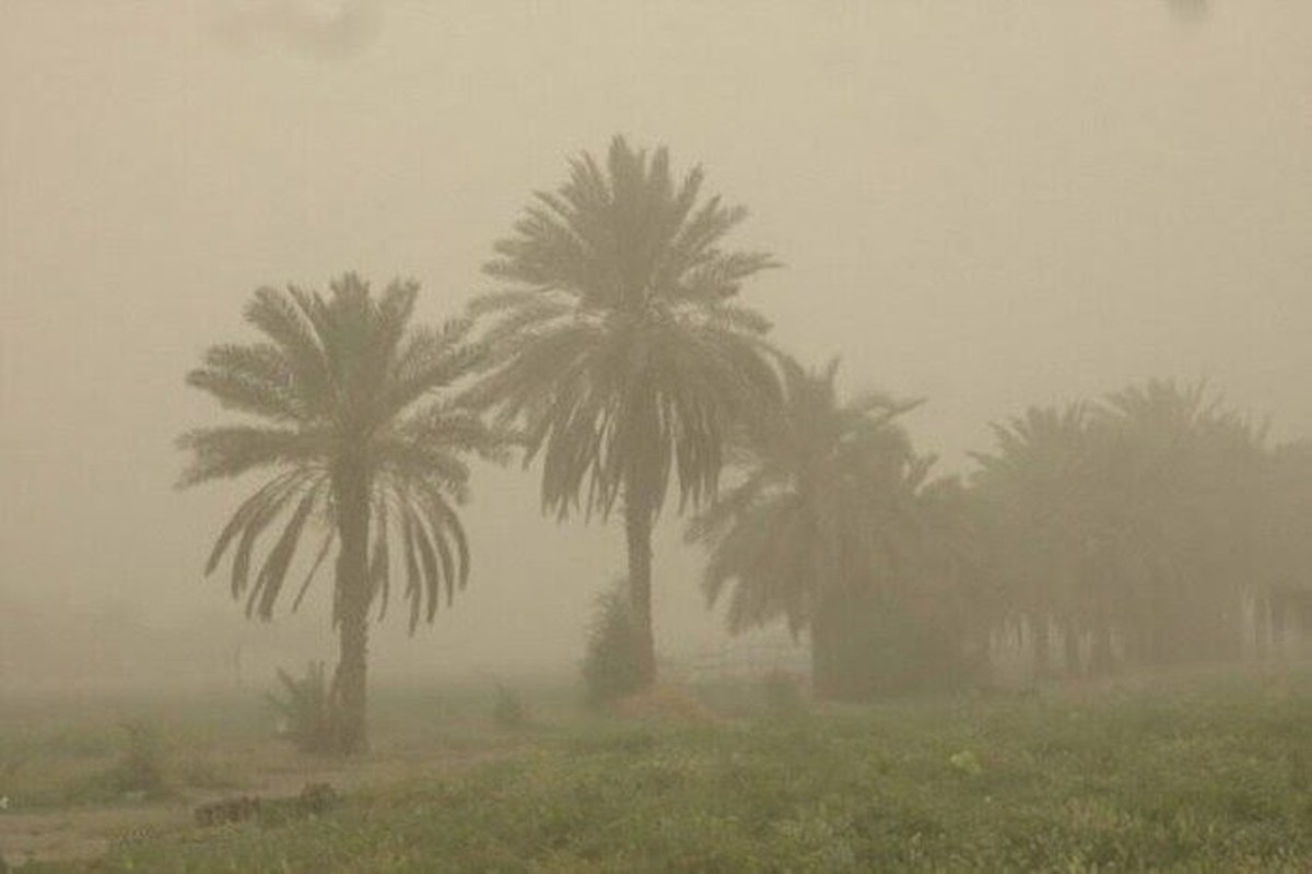 گرد و غبار امشب خرمشهر، بیش از ۱۰ برابر حد مجاز