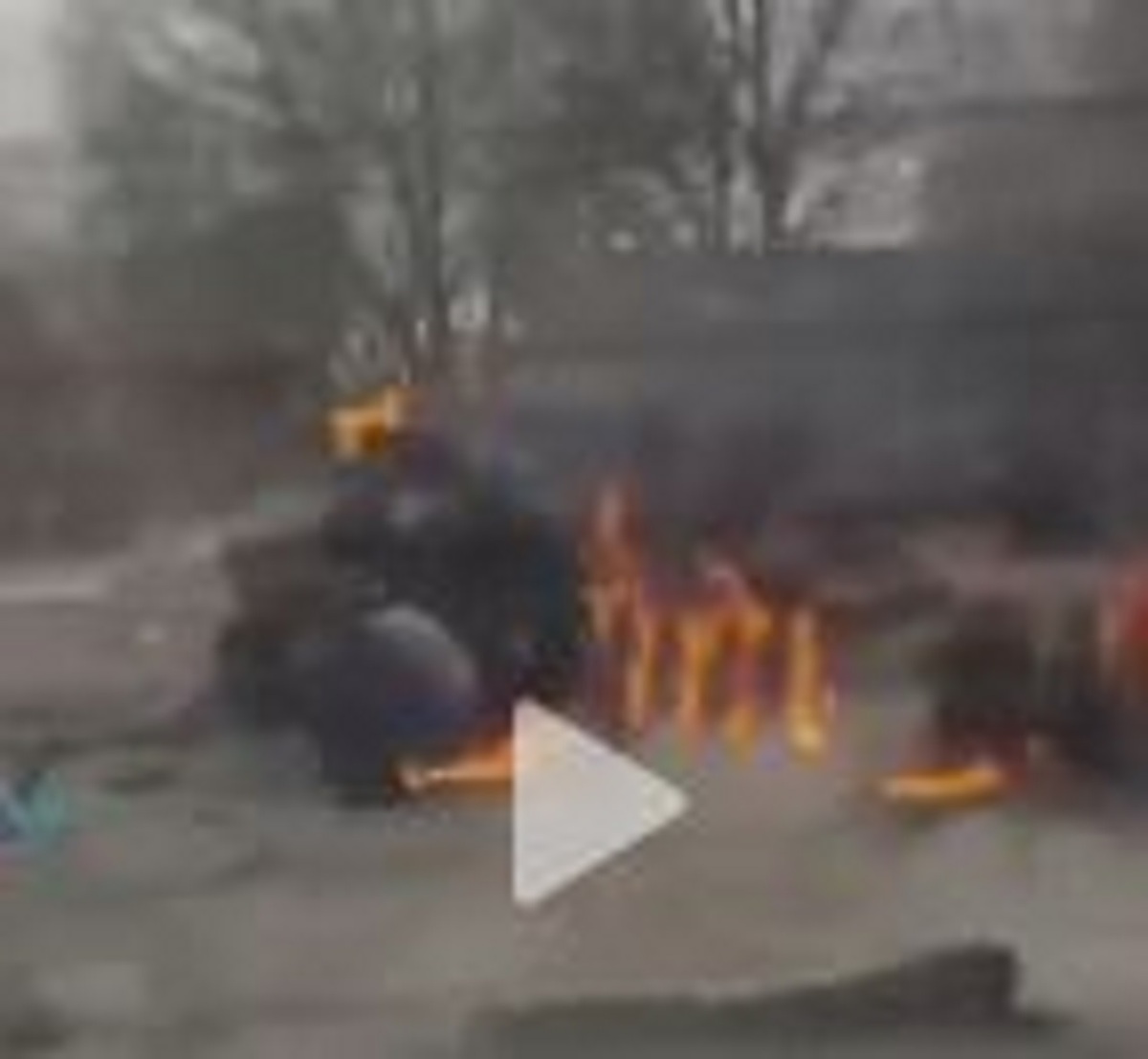 انهدام خودروی نظامی ارتش اوکراین (فیلم)