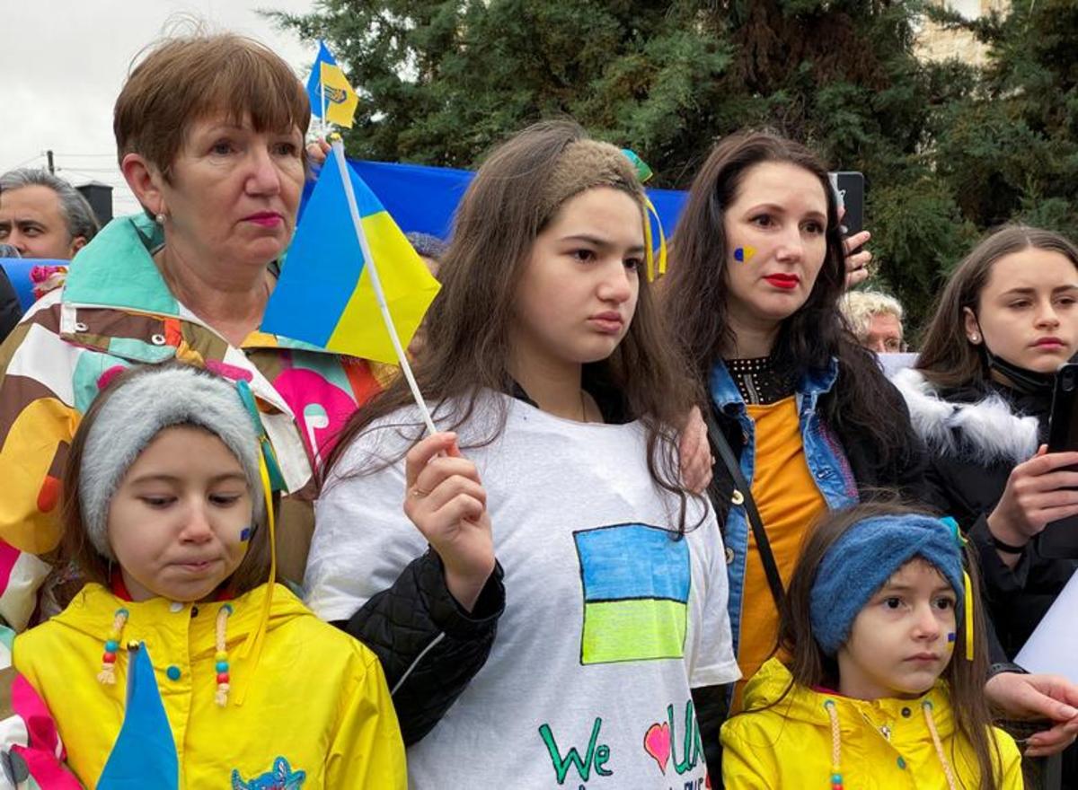 اعتراضات جهان در حمایت از اوکراین (عکس)