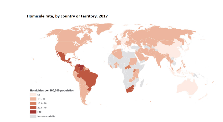 وضعیت آماری قتل های خانوادگی در جهان (+نقشه)