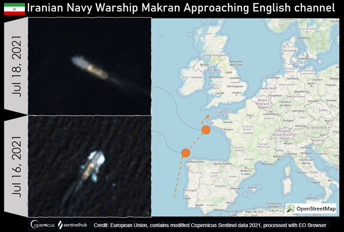 دو کشتی جنگی ایرانی به سواحل بریتانیا رسیدند (+عکس)