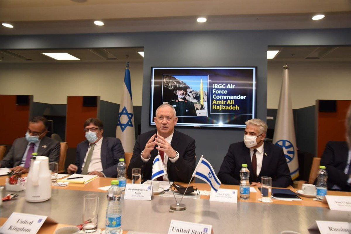 تصویر سردار حاجی زاده در اتاق جلسه وزارت خارجه اسراییل (عکس)