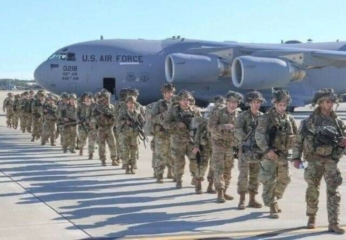 نخستین گروه نظامیان آمریکا وارد فرودگاه کابل شد