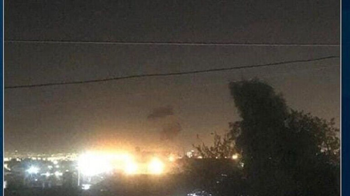 شنیده شدن صدای انفجار از سمت فرودگاه اربیل عراق (+عکس)