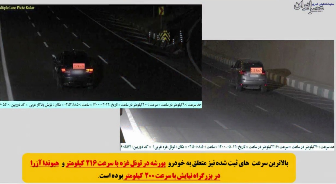 آغاز طرح جدید برخورد با سرعت غیر مجاز در تهران رانندگان متخلف چگونه شناسایی شده و چه سرنوشتی در انتظارشان است/ کدام اتوبان ها و کدام خودروها  بیشترینتخلف را مرتکب می شوند (فیلم)