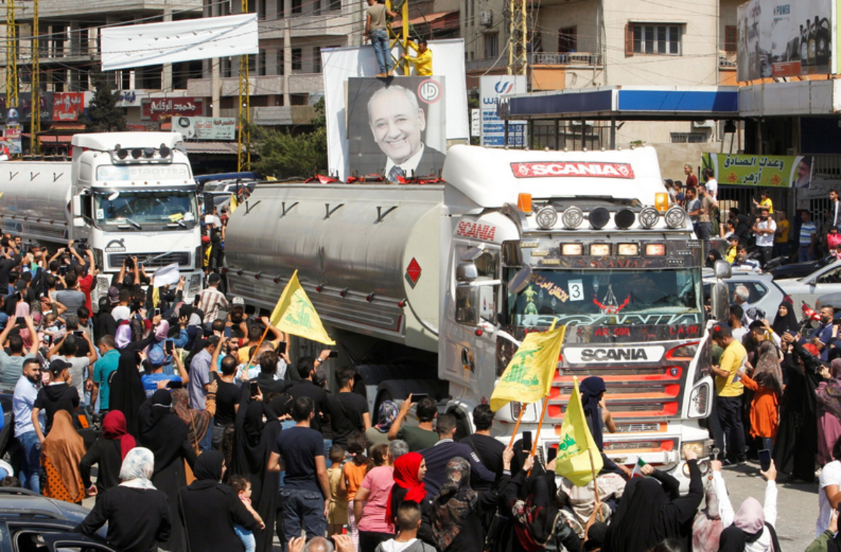 لبنان؛ شادمانی از ورود کامیون های حامل گازوئیل ایران (+عکس)