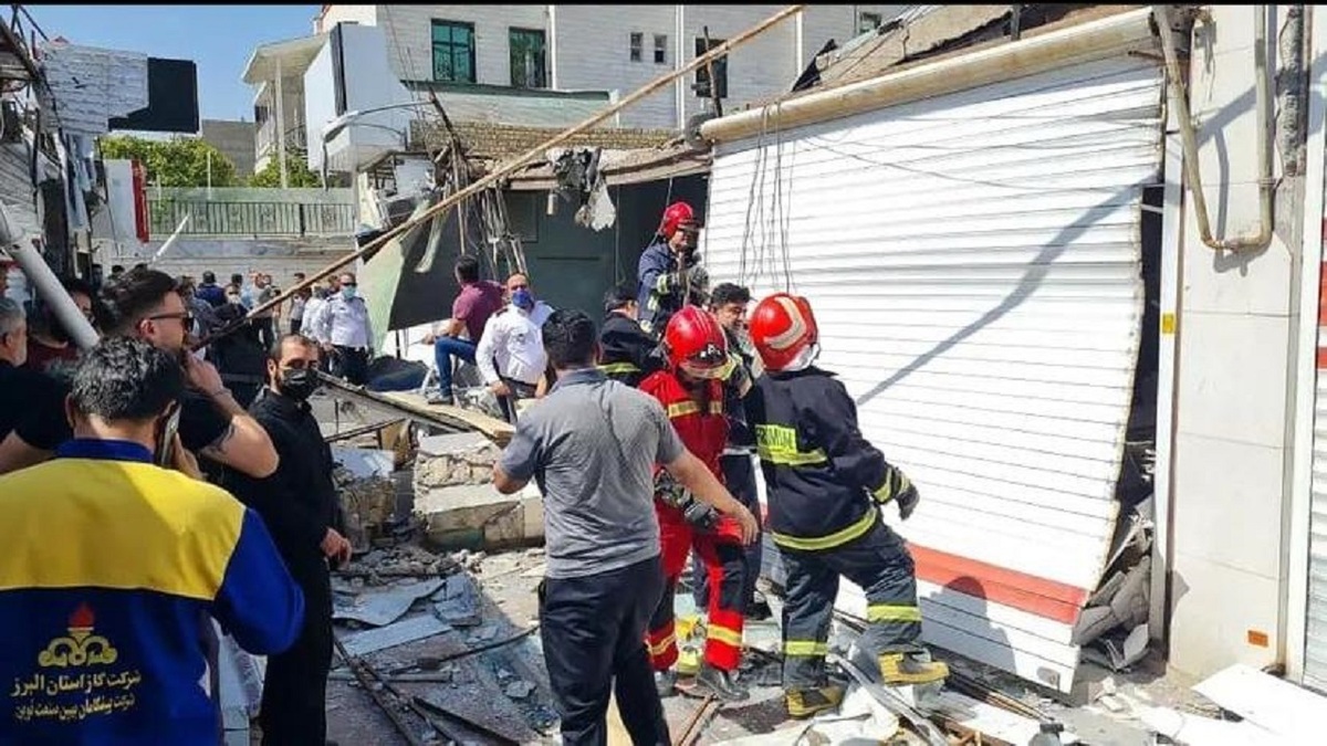 انفجار در بازارچه نظرآباد کرج/ تخریب 10 مغازه