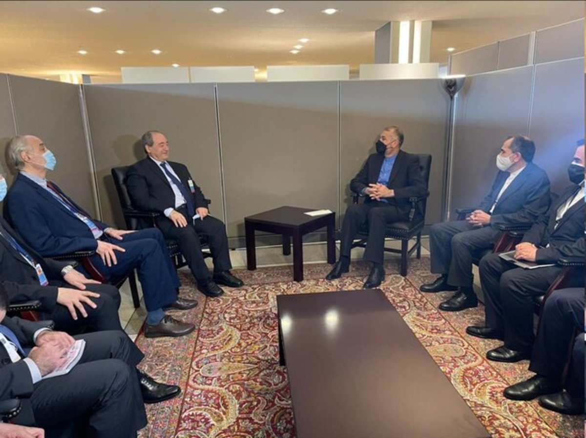 دعوت امیر عبداللهیان از وزیر خارجه سوریه برای سفر به تهران