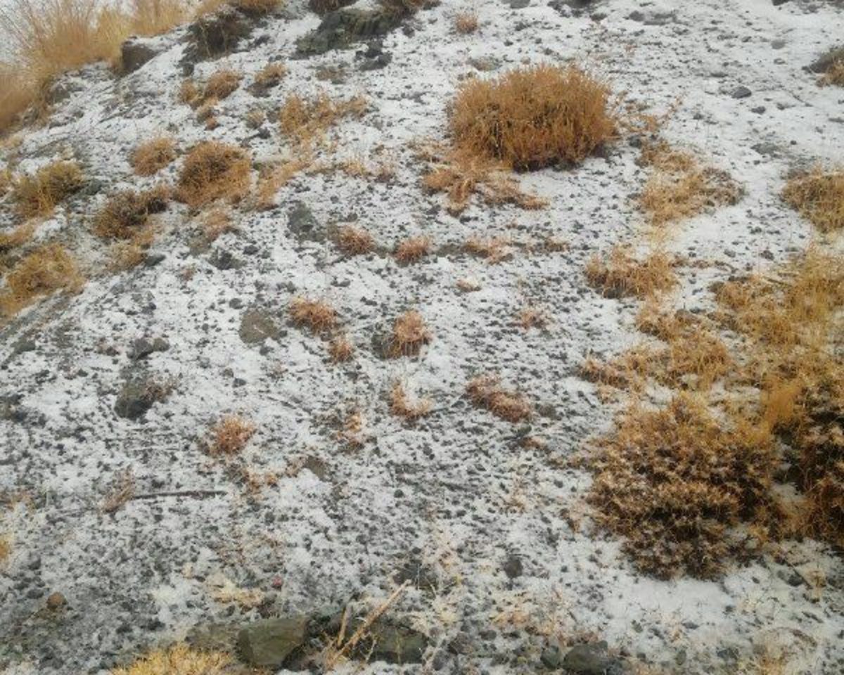 اولین برف پائیزی در ارتفاعات البرز (فیلم)