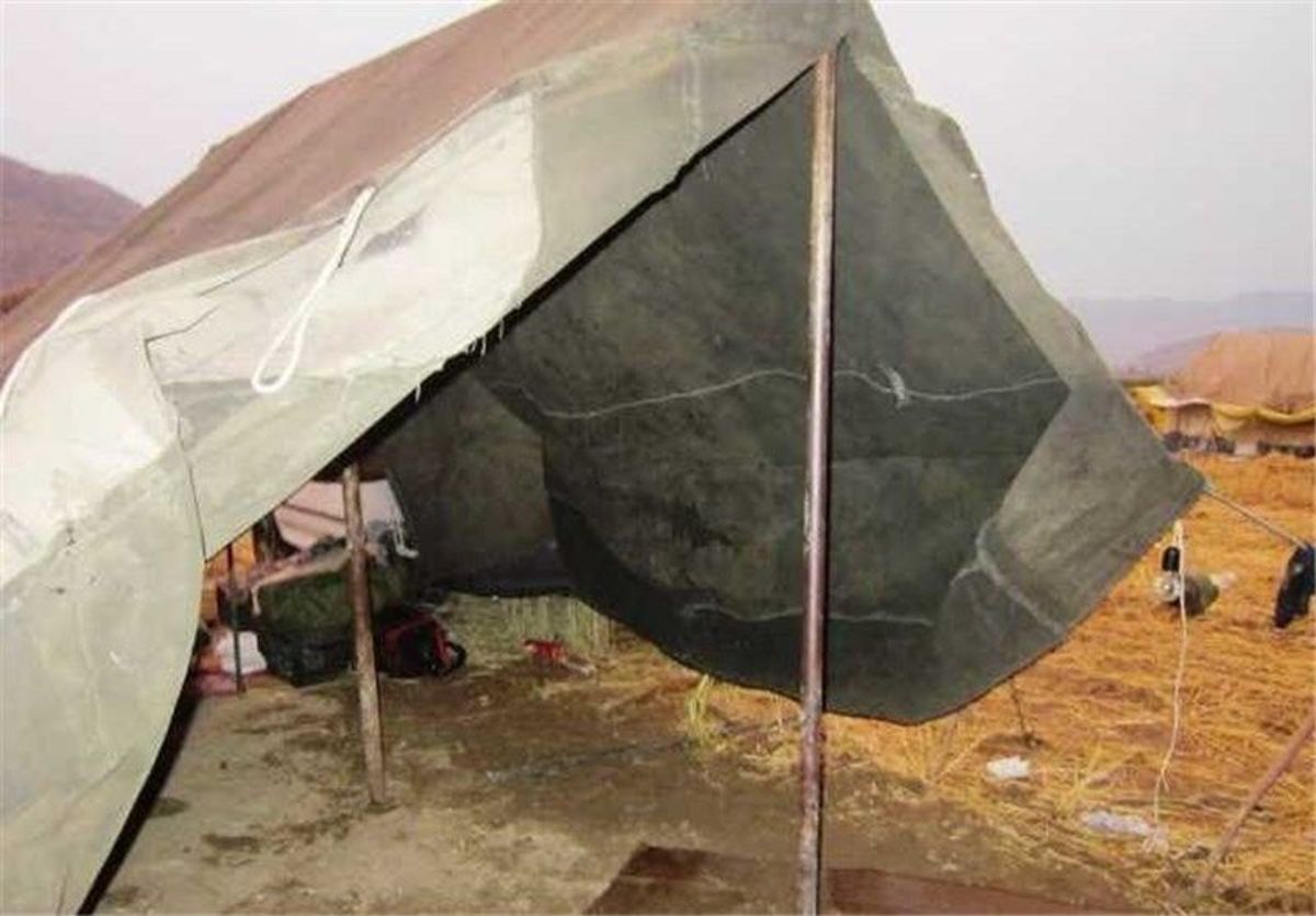 خسارت توفان به ۶۰ خانوار عشایری در قوچان