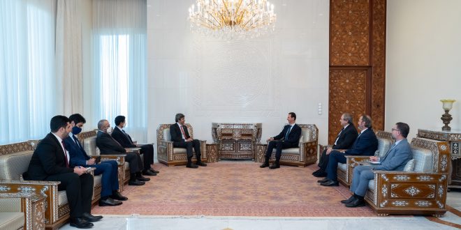 اولین سفر وزیر خارجه امارات به سوریه و دیدار با بشار اسد بعد از 10 سال
