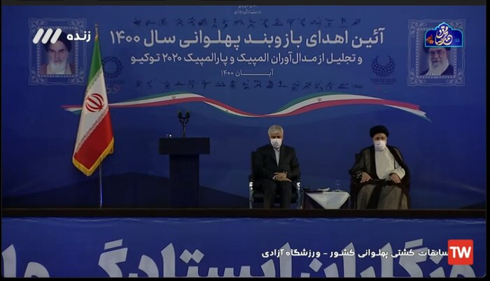 حضو رییس جمهوری در سالن ۱۲ هزار نفری آزادی تهران
