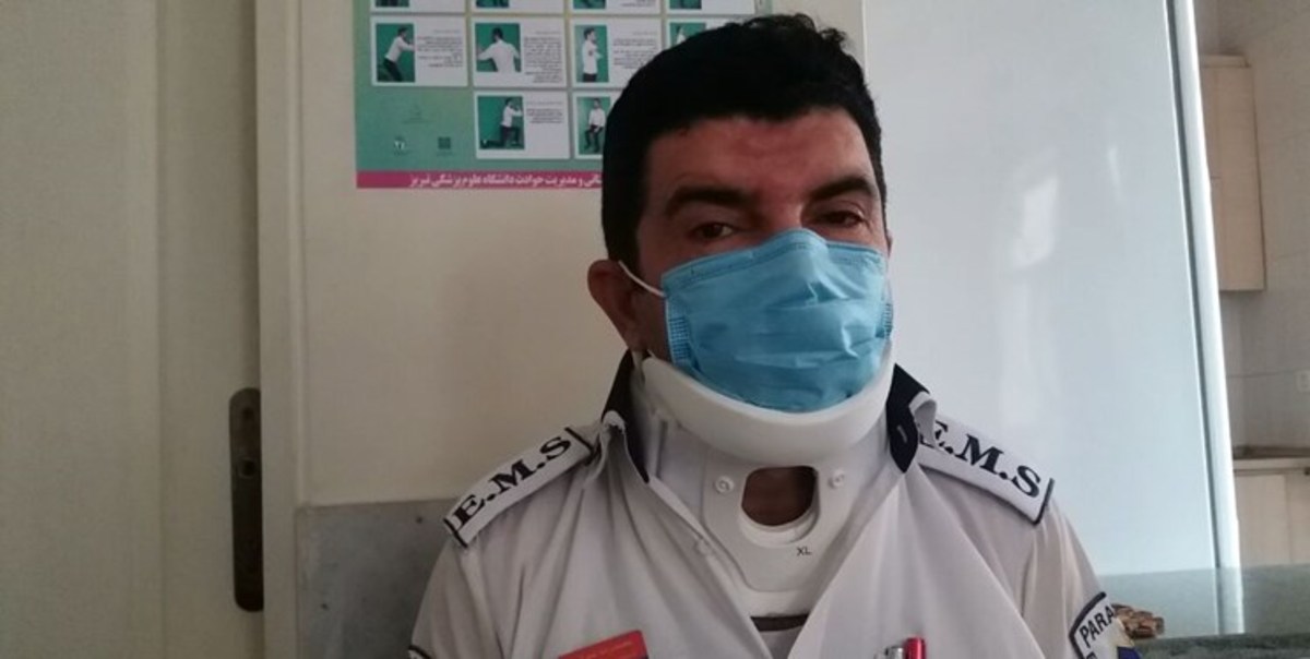 کتک خوردن 2 نفر از اورژانس تبریز به خاطر صدای دنده عقب آمبولانس