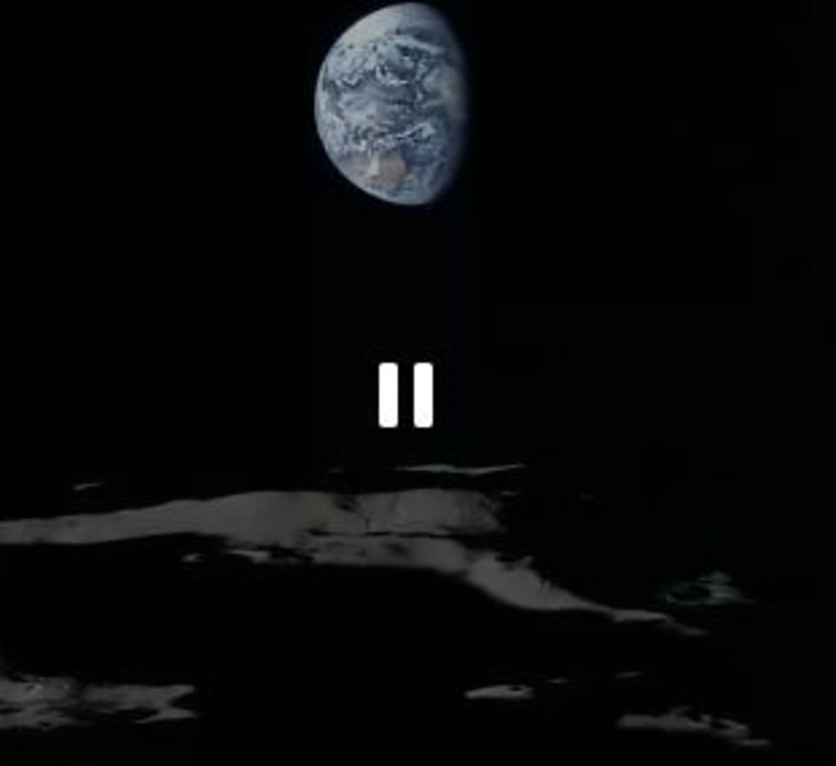 صحنه طلوع و غروب زمین در کره ماه (فیلم)