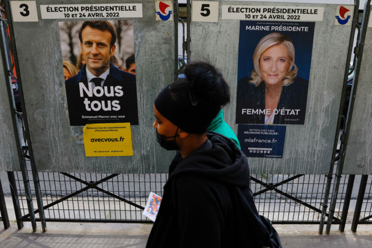 روز تعیین سرنوشت ماکرون/ فرانسوی ها به پای صندوق های رای رفتند (+عکس)