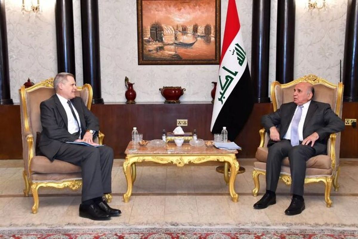 دیدار وزیر خارجه عراق و سفیر آمریکا در خصوص ایران