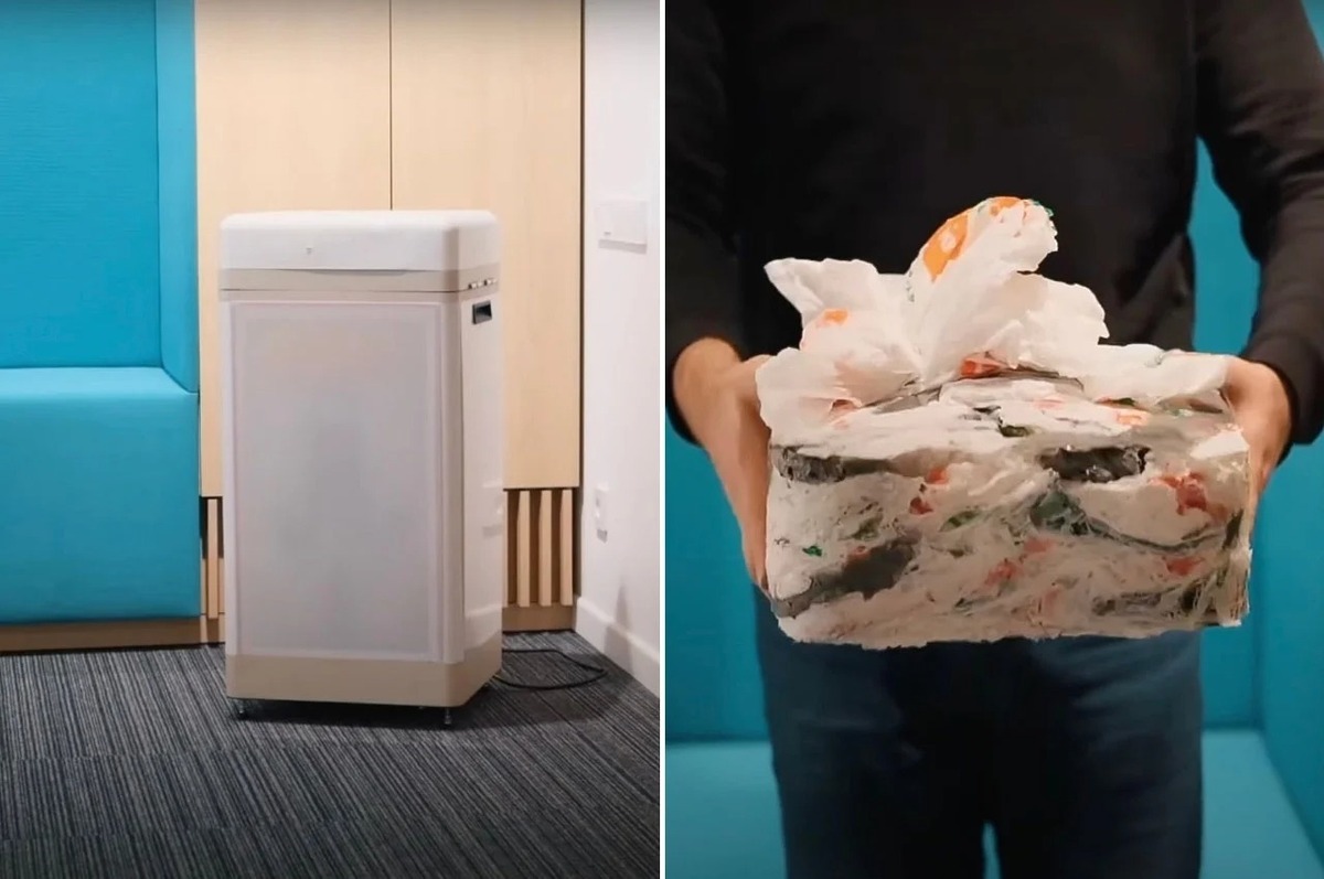 دستگاهی که کیسه های پلاستیکی را به آجر تبدیل می کند! (+فیلم و عکس)