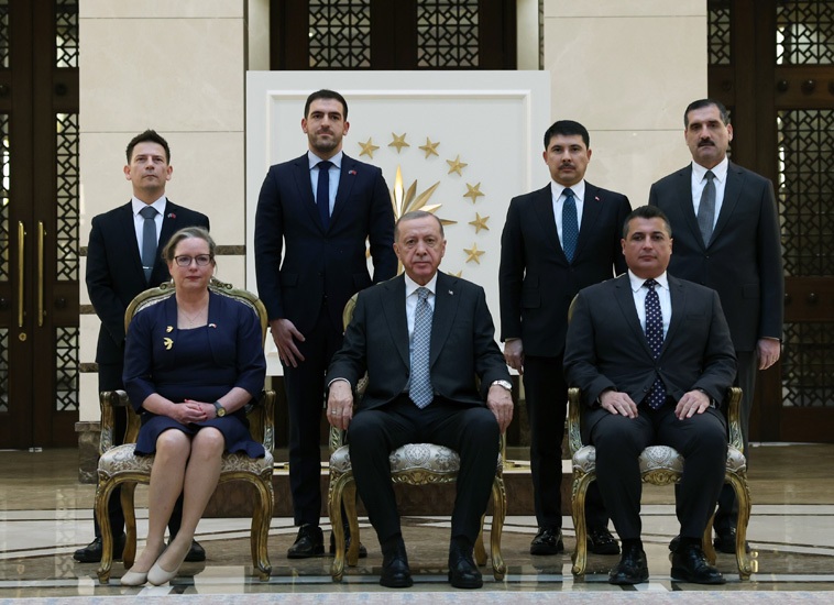 استقبال اردوغان از سفیر جدید اسرائیل (+عکس)