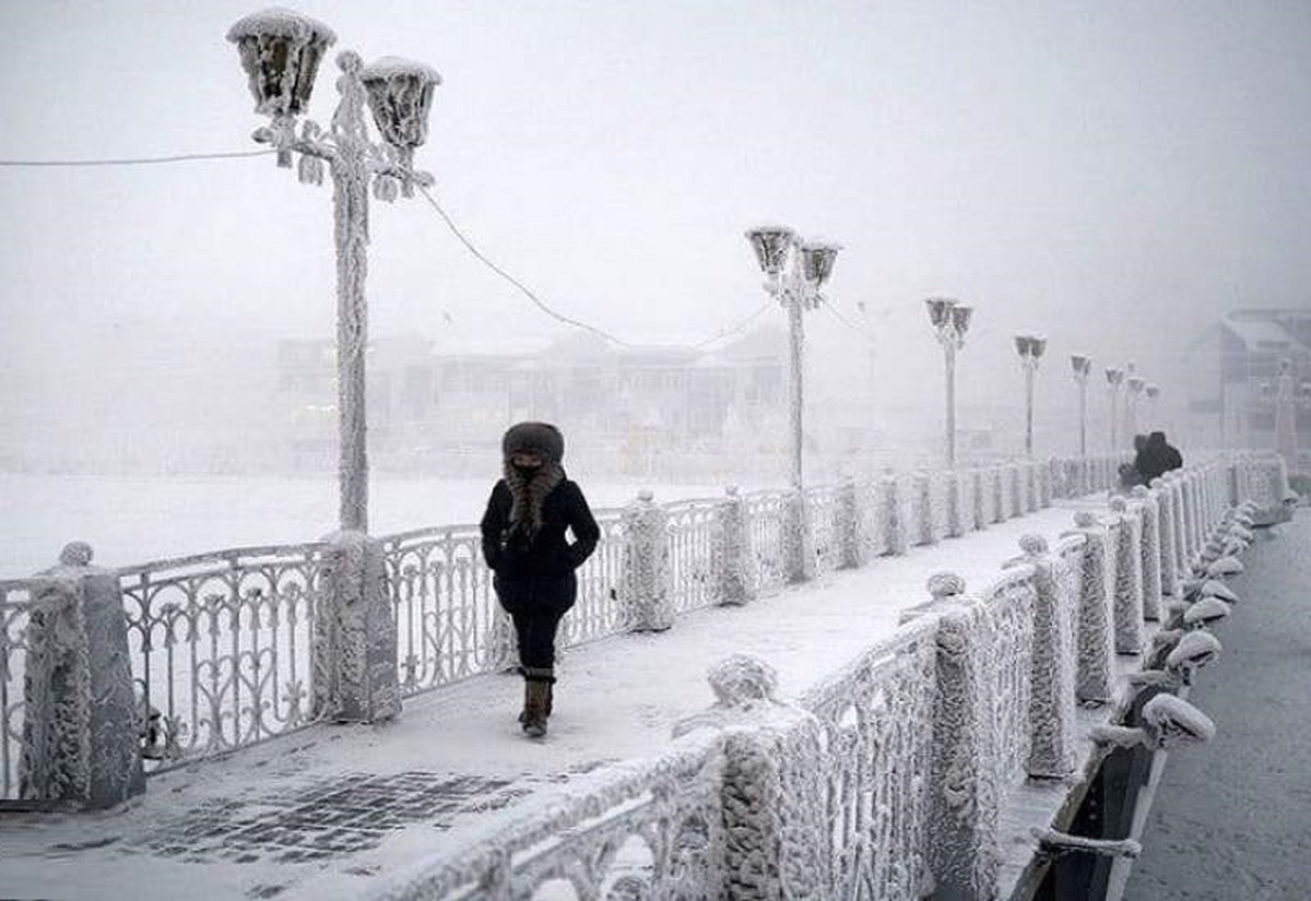 ببینید | این شهر در شمال روسیه منجمد شد / یخ زدن تابلو‌های راهنمایی و رانندگی و مجسمه‌های شهری