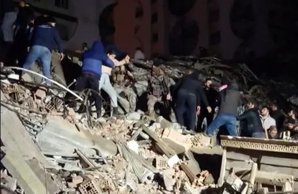 ببینید | زلزله ترکیه از زاویه دید دوربین مداربسته
