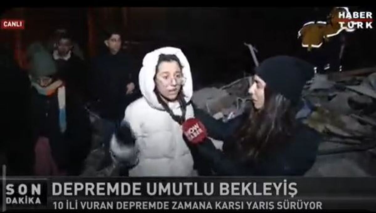 ببینید | قطع کردن مصاحبه یک شهروند ترکیه‌ای که داشت از نحوه امدادرسانی انتقاد می‌کرد