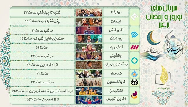 سریال‌های نوروز و رمضان تلویزیون (معرفی + ساعت پخش)