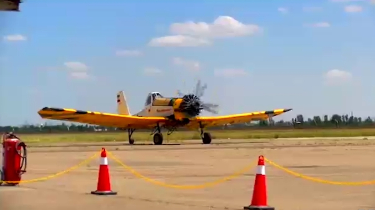 پرواز نخسین تاکسی هوایی در آسمان قزوین(فیلم)