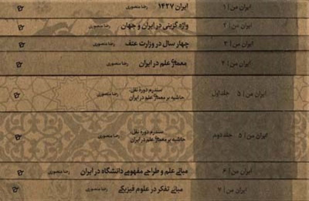 رضا منصوری؛ هنوز در ایران «دانشگاه» نداریم