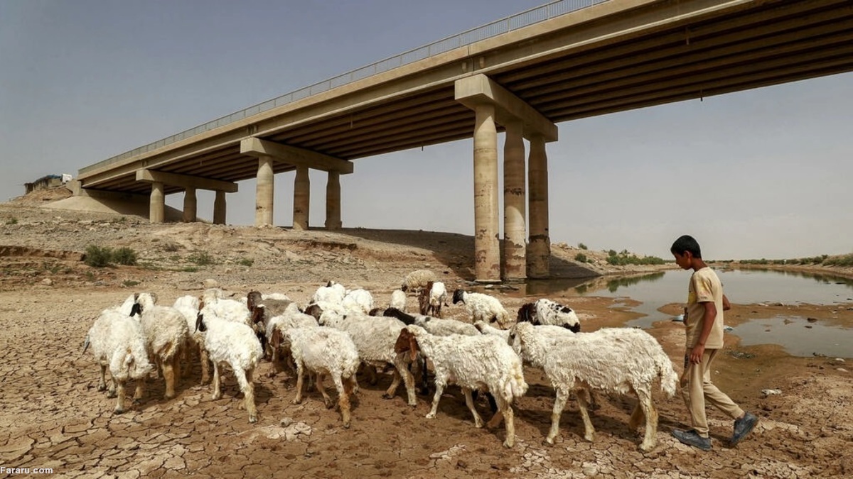خشک شدن دریاچه کلیدی حمرین دیاله؛ عراق ایران را متهم کرد